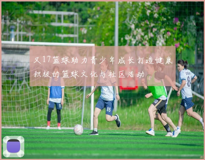 又17篮球助力青少年成长打造健康积极的篮球文化与社区活动